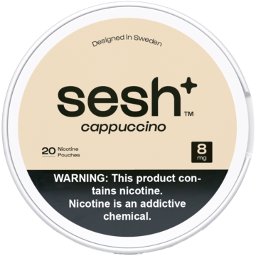 Sesh+ Cappuccino 8mg Nicotine Pouches