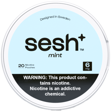 Sesh+ Mint 6mg Nicotine Pouches