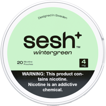 Sesh+ Wintergreen 4mg Nicotine Pouches