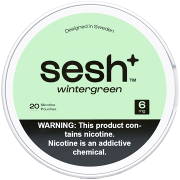 Sesh+ Wintergreen 6mg Nicotine Pouches