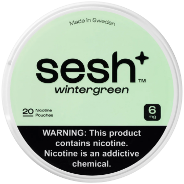 Sesh+ Wintergreen 6mg Nicotine Pouches