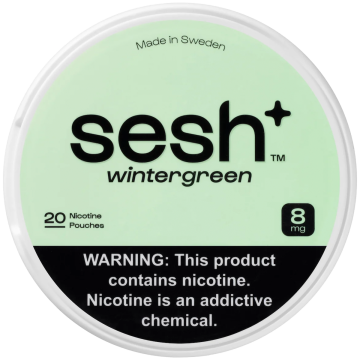 Sesh+ Wintergreen 8mg Nicotine Pouches