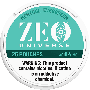 ZEO Universe Menthol Evergreen 4mg Nicotine Pouches
