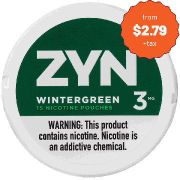 ZYN 3mg Wintergreen White Mini Portion