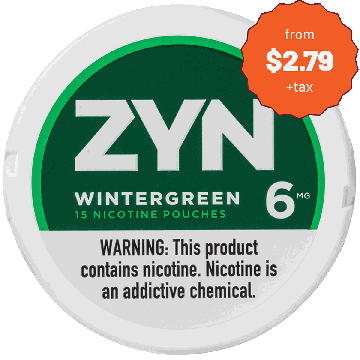 ZYN 6mg Wintergreen White Mini Portion
