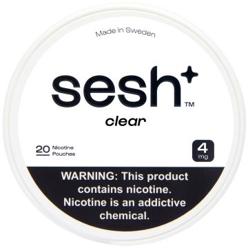 Sesh+ Clear 4mg Nicotine Pouches