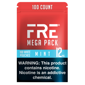 FRE Mint Mega Pack 12MG Nicotine Pouches - Bundled