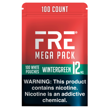 FRE Wintergreen Mega Pack 12MG Nicotine Pouches - Bundle
