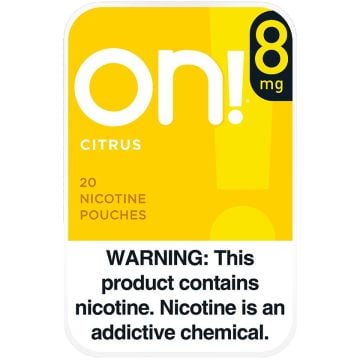 on! Citrus 8mg Dry White Mini