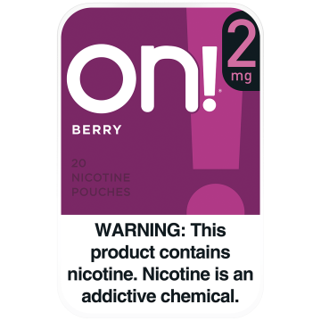 On! 2MG Berry Mini Dry Nicotine Pouches