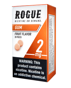 Rogue Fruit Flavor 2mg, Nicotine Chewing gum