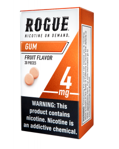 Rogue Fruit Flavor 4mg, Nicotine Chewing gum
