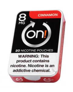 on! Cinnamon 8mg Dry White Mini