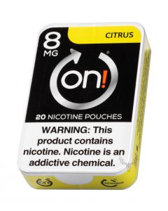on! Citrus 8mg Dry White Mini