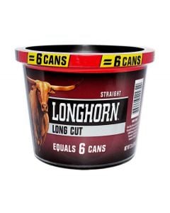 Longhorn Straight Small Tub, 7.2oz, Long Cut