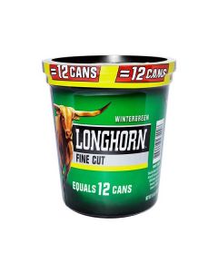 Longhorn Wintergreen Large Tub, 14.4oz, Fine Cut