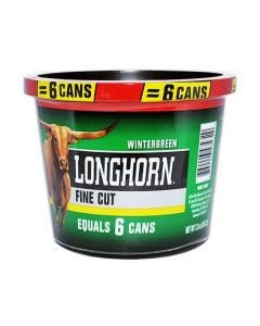 Longhorn Wintergreen Small Tub, 7.2oz, Fine Cut