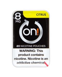 on! Citrus 8mg Dry White Mini