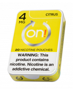 on! Citrus 4mg Dry White Mini