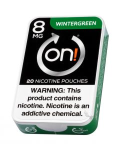 on! Wintergreen 8mg Dry White Mini