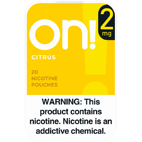 on! Citrus 2mg Dry White Mini