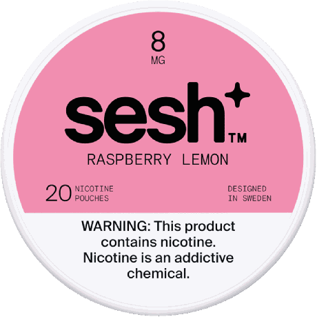 Sesh+ Raspberry Lemon 8mg