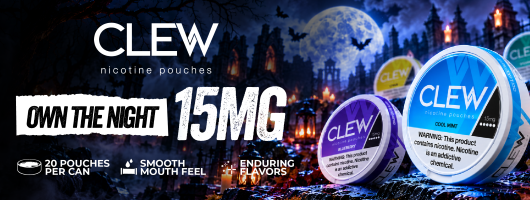 Discover Clew Nicotine Pouches Clew Nicotine Pouches Banner