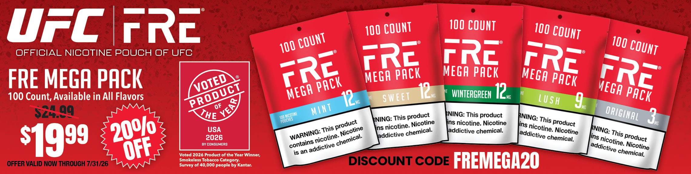 FRE Nicotine Pouches 