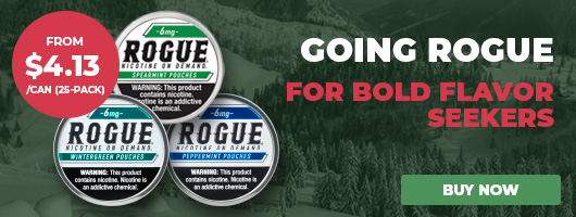 Rogue category banner Rogue Nicotine Pouches Banner