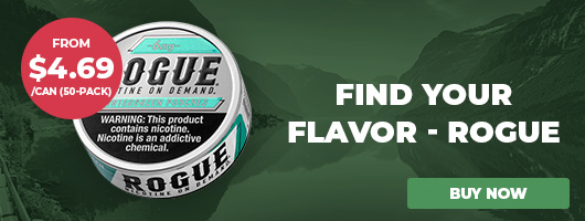 Rogue category banner Rogue Nicotine Pouches Banner
