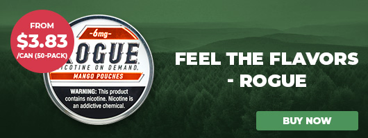Rogue category banner Rogue Nicotine Pouches Banner