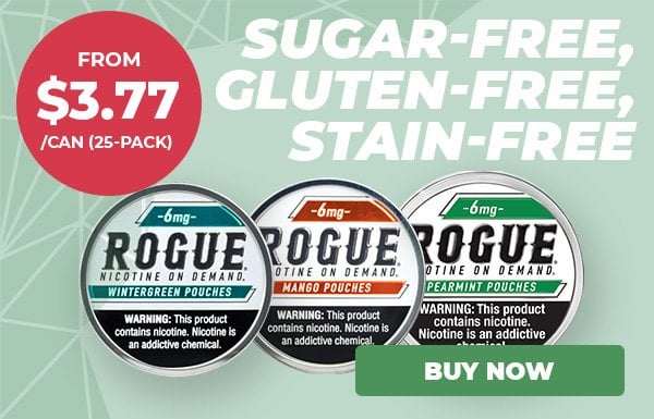 Rogue Nicotine Pouches banner