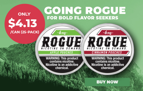 Rogue Nicotine Pouches banner