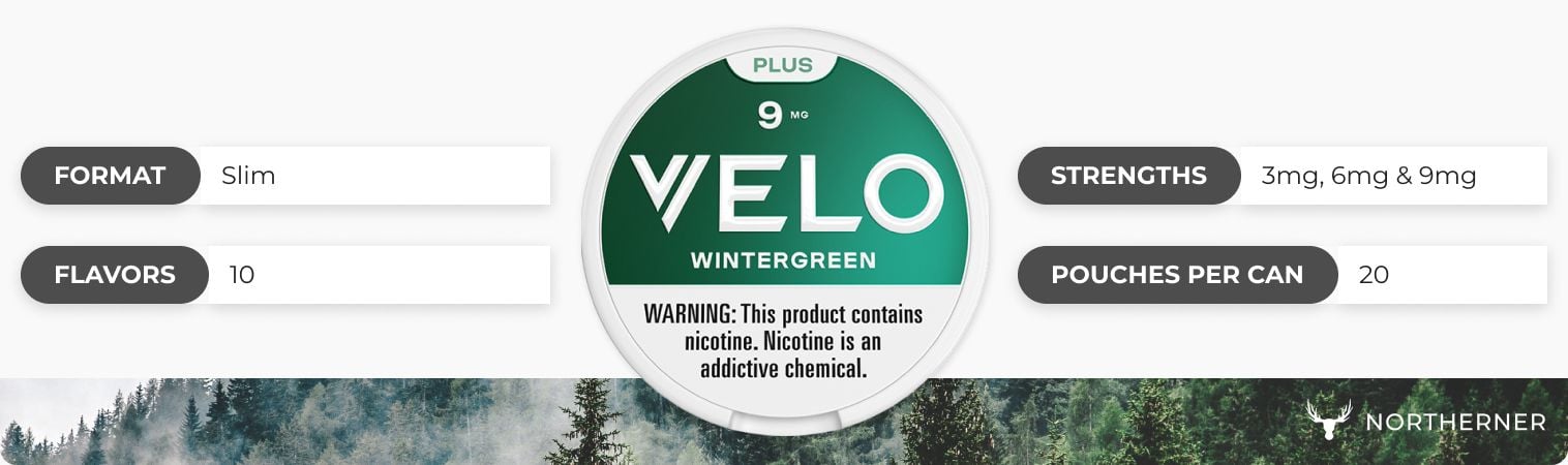 Brand overview of VELO nicotine pouches