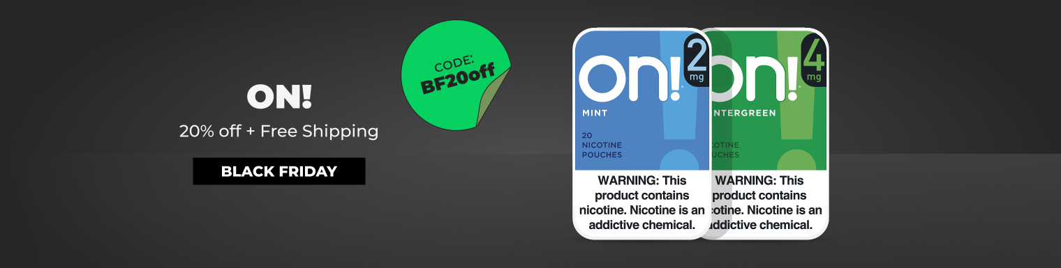 On! Nicotine Pouches banner