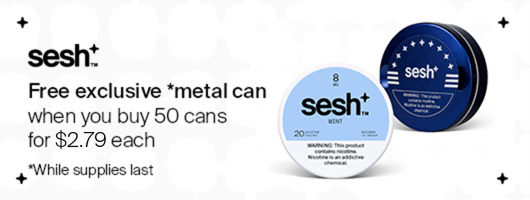 Discover Sesh Nicotine Pouches Sesh Category Banner