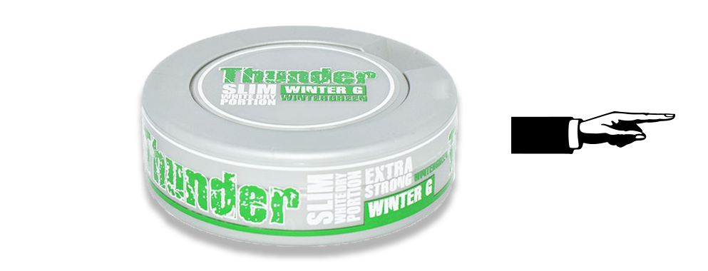 Thunder Winter G Slim Dry White Snus