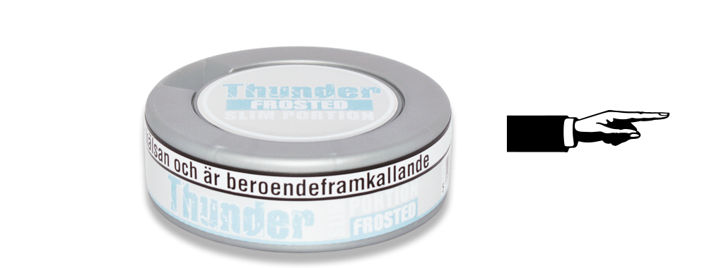 Thunder Slim Frosted White Dry Snus